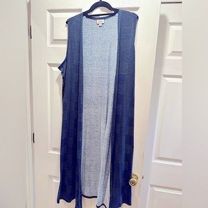 Lularoe Dark Blue patchwork Joy